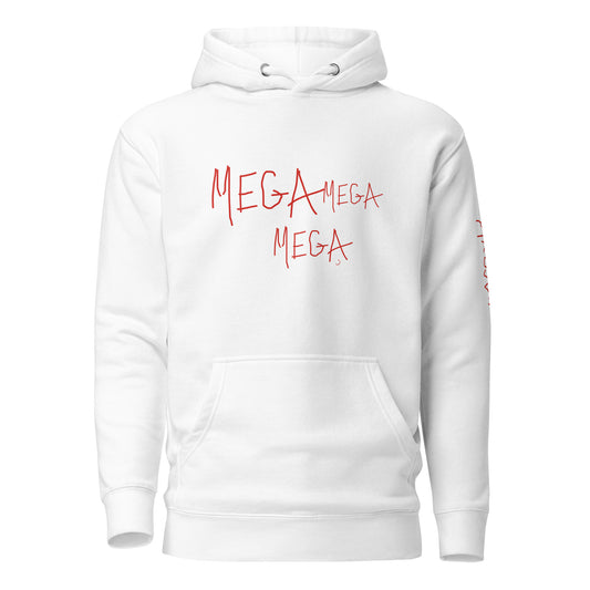 mega3 scrawl - men's hoodie